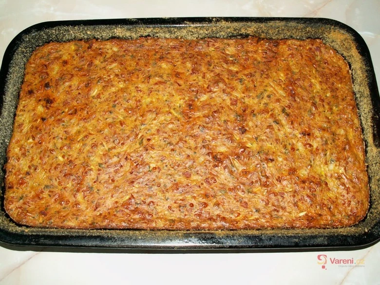 Pekoucí cuketová nádivka v pekáči
