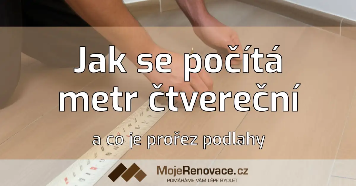 Měření podlahy pro výpočet metrů čtverečních