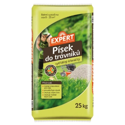 Balení křemičitého písku do trávníku Expert, 25 kg