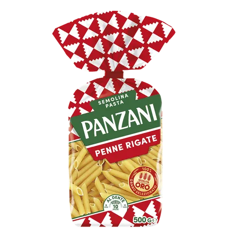Balení těstovin penne rigate značky Panzani