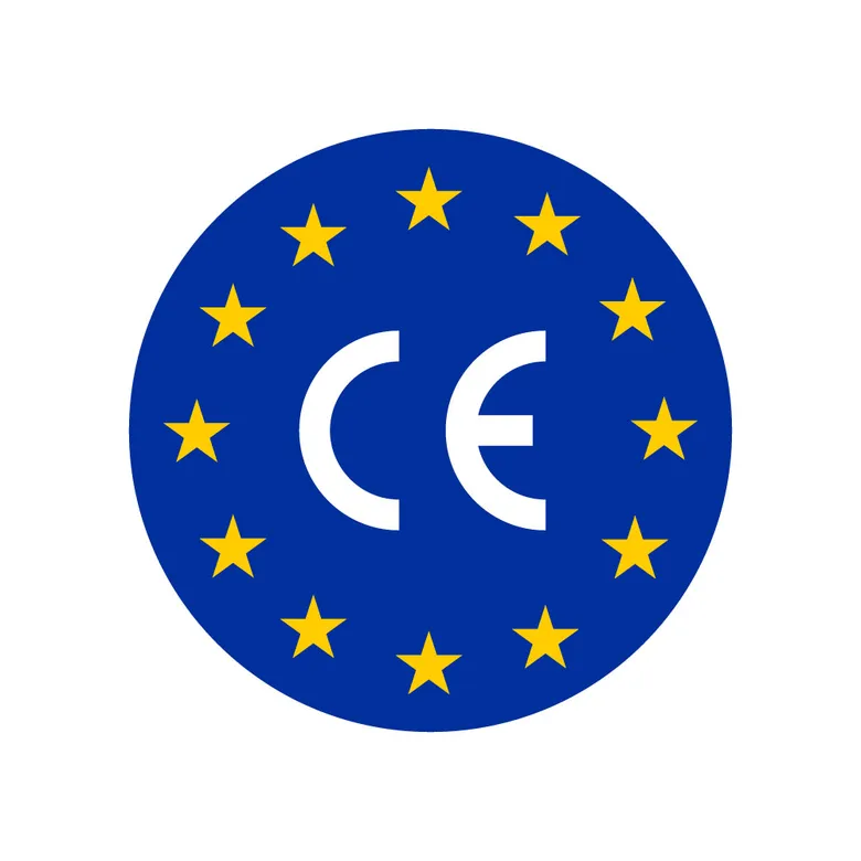 Logo s označením CE pro prohlášení o shodě v EU.