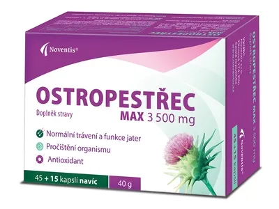 Ostropestřec MAX 3500 mg – doplněk stravy pro játra